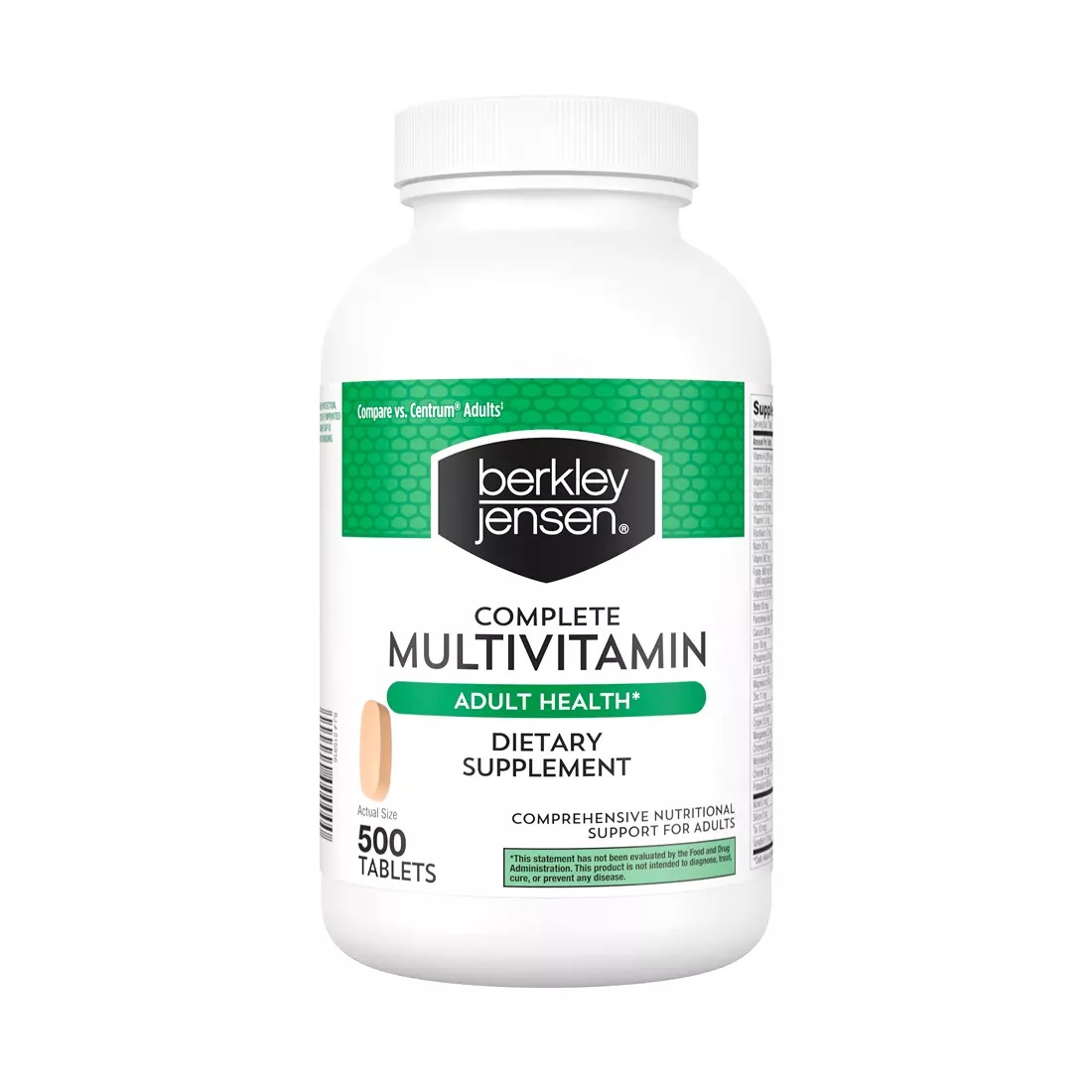 Berkley Jensen Complete Adult Health Multivitamin, 500 ct.