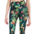 thumbnail image 2 of ID Ideology Womens Tropical Side Pocket Cropped Leggings True Black XS, 2 of 3