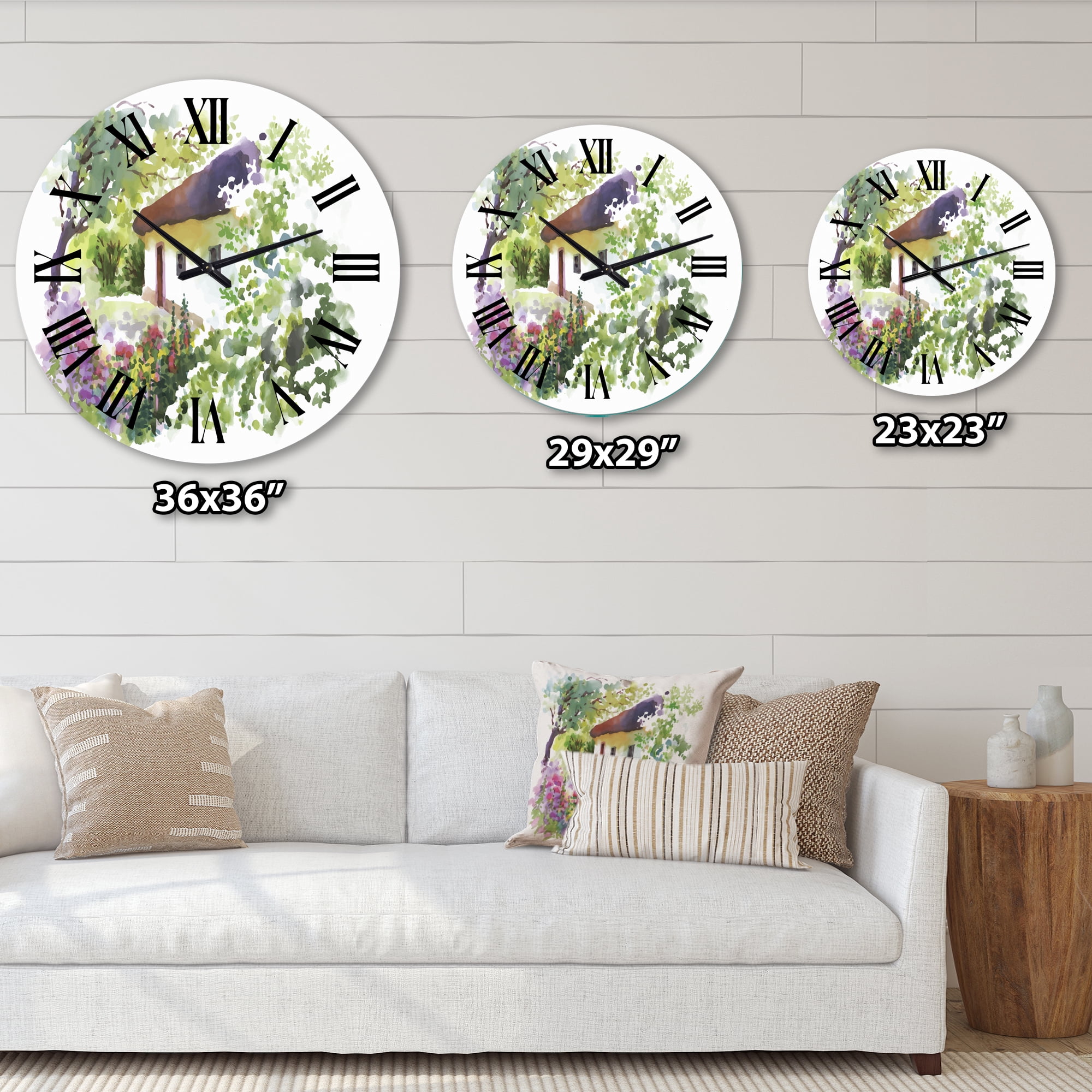 Designart 1" Quartz Traditional Wall Clock