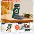 thumbnail image 4 of for Google Pixel 8 Pro Case with Ring Holder Magnetic Aesthetic Google Pixel 8 Pro Phone Case Silicone Soft TPU Thin White Cover 360° Rotatable Metal Kickstand (Dark Green), 4 of 14