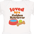 thumbnail image 4 of Inktastic Golden Retriever Loved by a Boys or Girls Long Sleeve Baby Bodysuit, 4 of 5