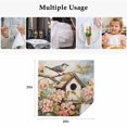 thumbnail image 4 of Retro Birdhouse Cloth Napkins, Pink Spring Floral Birds Vintage Washable and Reusable Dinner Napkins Set of 4, Table Napkin for Kitchen Party Birthday Wedding Hotel Housewarming 20"x20", 4 of 8