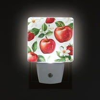Yayeee LED Night Light for The Home Plug in With Light Sensors 2 Pack, Apple Pattern
