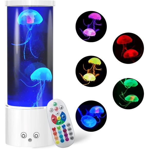 Lámpara Medusa LED KIKILIVE con Control Remoto y 17 Colores de Luz