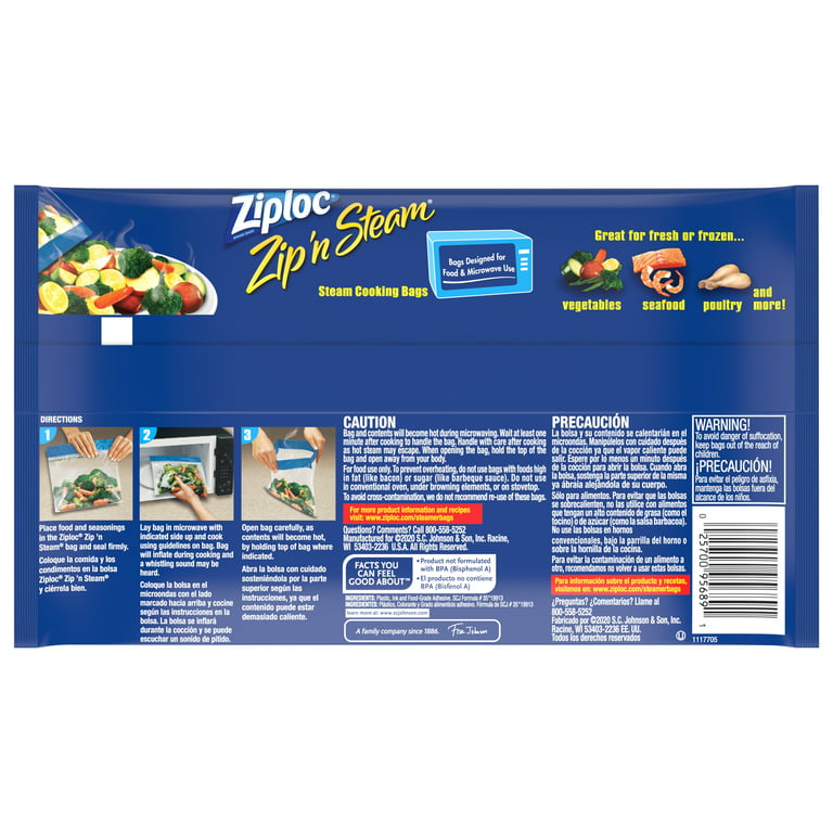 Zip Cooking Pouches/Bags - Large: – SousVide Supreme