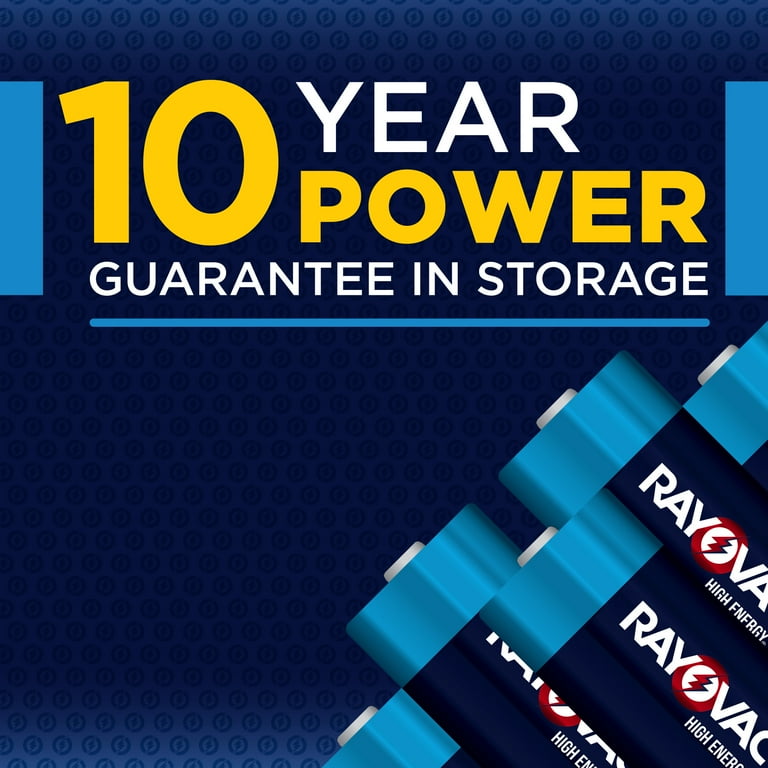 Rayovac High Energy D Batteries, 4 Pack, Long-Lasting Alkaline D