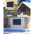 thumbnail image 4 of Navy Blue Outdoor TV Cover 60-65 Inch Weatherproof, Modern Pure Navy Blue Waterproof Outdoor TV Covers, 4 of 7