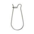 thumbnail image 2 of E434 - 50 pcs. 304 Stainless Steel Kidney Earwire Earring Hooks - 20mm x 9mm - 21 Gauge (0.7mm Thick) - Hypoallergenic! Tarnish Resistant, 2 of 3