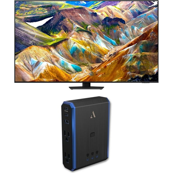 Samsung QN55QN85DBFXZA 55 Inch Neo QLED 4K Smart TV with Dolby Atmos and an Austere 5S-PS4-US1 4-Outlet Power with Omniport USB (2024)