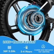 Kids Electric Bike, 350W Motor, 36V 5.2Ah, 15.5 MPH, 10 Miles, 16 Tires, Dual Braking System, Ideal for Kids 6+, Electric Child Dirt Bike
