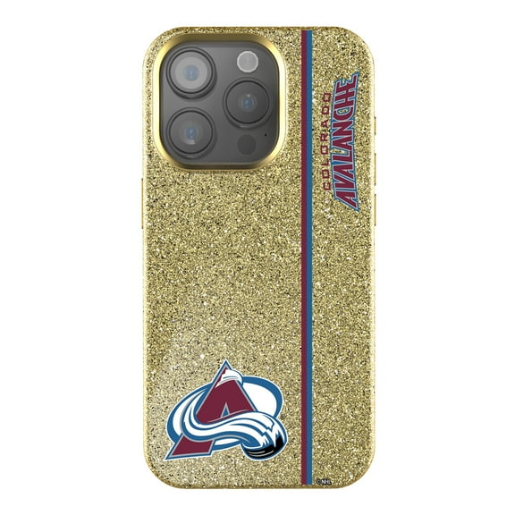 Keyscaper Gold Colorado Avalanche Sidebar Bling iPhone Case