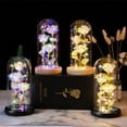 thumbnail image 5 of LYCAQL Birthday Gifts For Women,Rose Flower Gifts for Mom,Womens,Colorful Rainbow Flower Rose Light Up Rose in A Glass Dome,Xmas Gifts For Her,Anniversary,Valentines,Wedding Gifts, 5 of 7