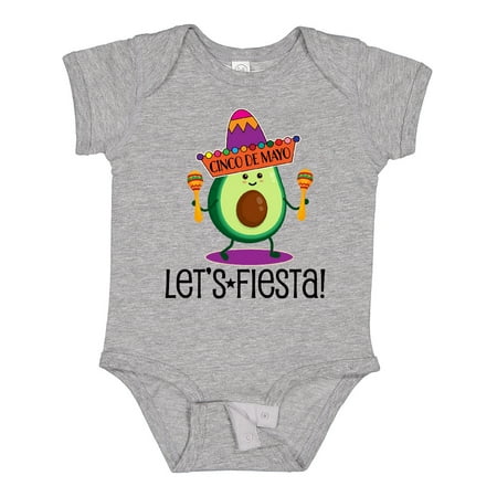 

Inktastic Cinco De Mayo Lets Fiesta Avocado Gift Baby Boy or Baby Girl Bodysuit