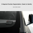 thumbnail image 4 of Temporary Parking Plate for Car Card Hide Phone Number Plate Parking Numbers Card with Telephone Number Black Typewriter fitting, 4 of 9