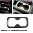 thumbnail image 2 of Para Navara NP300 2016-2019 Protector de portavasos delantero de fibra de carbono para coche, cubierta embellecedora adhesiva, 2 of 5