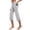 Light Gray, variant on Womens Yoga Capri Pants High Waist Capri Leggings with Pockets Wide Leg Crop Exercise Workout Summer Pants Navy Blue XXXL