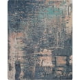 thumbnail image 2 of Nourison Abstract Shag 7'6" x 9'6" (8' x 10') Slate Blue Area Rug Plush Contemporary Abstract by Nourison, 2 of 9