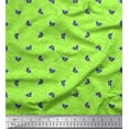 thumbnail image 1 of Soimoi Toile de Coton Vert Tissu Imprimé Insecte & Texture 1 Yard 42 Inch Wide, 1 of 2
