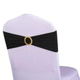 thumbnail image 1 of Fajas para silla WENSINL, 50 unidades, elastano, color negro con hebillas doradas, 1 of 2
