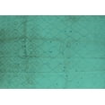thumbnail image 1 of Ahgly Company Machine Washable Indoor Rectangle Solid Turquoise Blue Modern Area Rugs, 7' x 10', 1 of 4