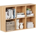 thumbnail image 6 of Anhdah 6 Cube Storage Organizer, Cube Bookcase Closed Back Panel Bedroom, Living Room, Home Office, Closet Bookshelves Natural Oak, 6 of 8