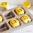 thumbnail image 5 of CHEFMADE Brownie Cake Pan, 6-Cavity Non-Stick Square Muffin Pan Blondie Bakeware for Oven Baking (Champagne Gold), 5 of 10