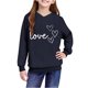 thumbnail image 5 of Sudadera con capucha y estampado de corazón de San Valentín, sudadera de manga larga para niños y niñas, chaqueta para niñas de talla mediana y grande., 5 of 7