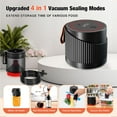 thumbnail image 5 of Henotian Mason Jars Vacuum Sealer, Fully Automatic 4 in 1 Feature Suitable for Vacuum Bag, Wine Bottle, Wide and Regular Mouth Mason Jar Lids, Vacuum Container Food Seal Storage, 5 of 10