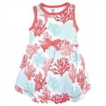 thumbnail image 3 of Touched by Nature Baby and Toddler Girl Organic Cotton Short-Sleeve and Long-Sleeve Dresses, Coral Reef, 12-18 Months, 3 of 4