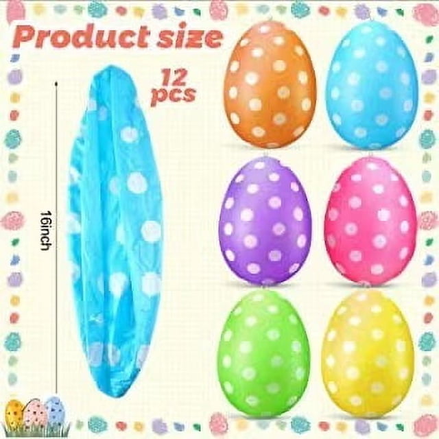 Decoración de huevos inflables de Pascua, juguetes para niños al aire libre para patio, césped, jardín, fiesta