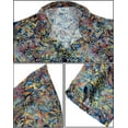 thumbnail image 4 of LA LEELA Women's Button Down Short-Sleeve Blouses Beach Hawaiian Shirt Party Dressy Vacation Casual Shirts For Women Trendy XL Floral Art, Multicolored, 4 of 5