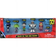 مجموعة من 6 شخصيات صغيرة من Teen Titans Deluxe مكونة من 2 شخصية