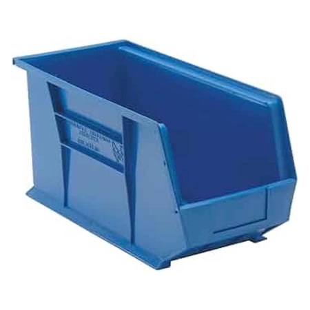 Stackable Storage Bins 2-Pack 18 x 8.25 x 9 Inch Blue – Ultra Hang Bins for Garage Workshop Parts Organization Inventory Management Stackable Storage Bins 2-Pack 18 x 8.25 x 9 Inch Blue – Ultra Hang Bins for Garage Workshop Parts Organization Inventory Management