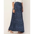 thumbnail image 3 of Moomaya Printed Maxi Skirt, Women's Elastic Waist Flowy Summer Long Skirt, 3 of 9