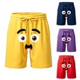 thumbnail image 3 of Bobifish Big Boys Outdoor Shorts Graphic Printed Drawstring Beach Pool Swim Trunks Children Boys Everyday Shorts, 3 of 3