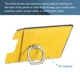 thumbnail image 3 of Credit Card Holder for Back of Phone with Ring Stand Stick on Phone Wallet Self Adhesive Bright Yellow, 3 of 6
