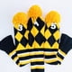 thumbnail image 3 of Sonducket Juego de 3 fundas de cabeza de manga tejida para palos de Golf, adorno portátil con números, fundas protectoras deportivas, Golf Amarillo, 3 of 6