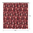thumbnail image 5 of Red Christmas Tree Pattern Shower Curtain 72"x72" ,Bathroom Decorative Shower Curtains Set with 12 Hooks,Modern Waterproof Washable Shower Curtain, 5 of 6