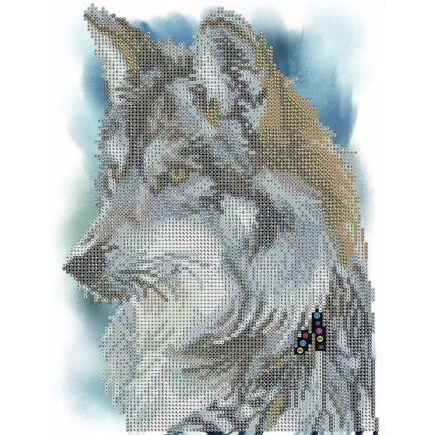 DIAMOND DOTZ® Wolf Portrait Special Edition Diamond Painting Kit
