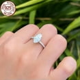 thumbnail image 6 of 925 Sterling Silver Ring Gold Plated S925 Marquise Cut Women Wedding Engagement, 6 of 9