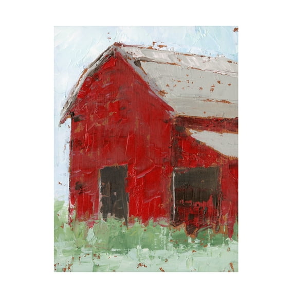 Ethan Harper 'Big Red Barn II' Canvas Art