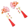 thumbnail image 4 of 2pcs Fan Forme Épingle à Cheveux Gland Épingle à Cheveux Femmes Pince à Cheveux de Style Japonais Épingle à Cheveux, 4 of 9