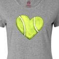 thumbnail image 4 of Inktastic Tennis Ball in Heart Women's T-Shirt, 4 of 5