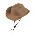 thumbnail image 5 of LILIYA Packable Western Cowboy Hat for Women and Men, Lightweight Travel Hats with Adjustable Fit, Wide Brim Sun Protection Headwear for Camping Hiking and Holiday Trips, 5 of 5