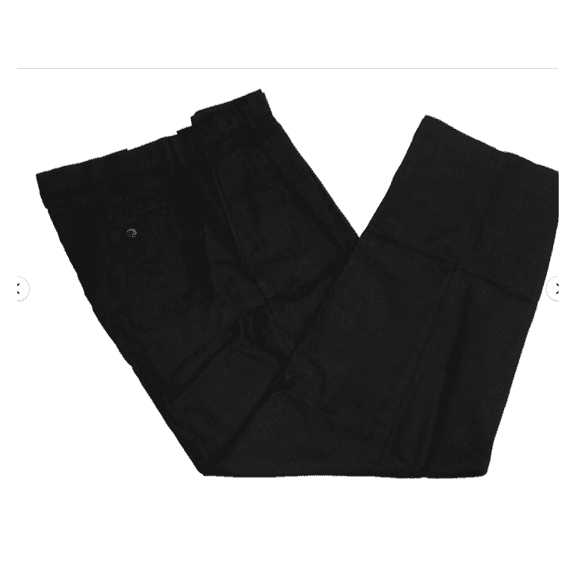 Cubavera Linen Blend Herringbone Textured Men's Dress Pant,Jet Black,30X32