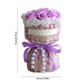 thumbnail image 3 of Valentine Mini Bouquet Set Nine Colorful Fabric Floral Arrangements Ribbon Bow Home Valentine Decor Valentine's Day Gift, 3 of 6