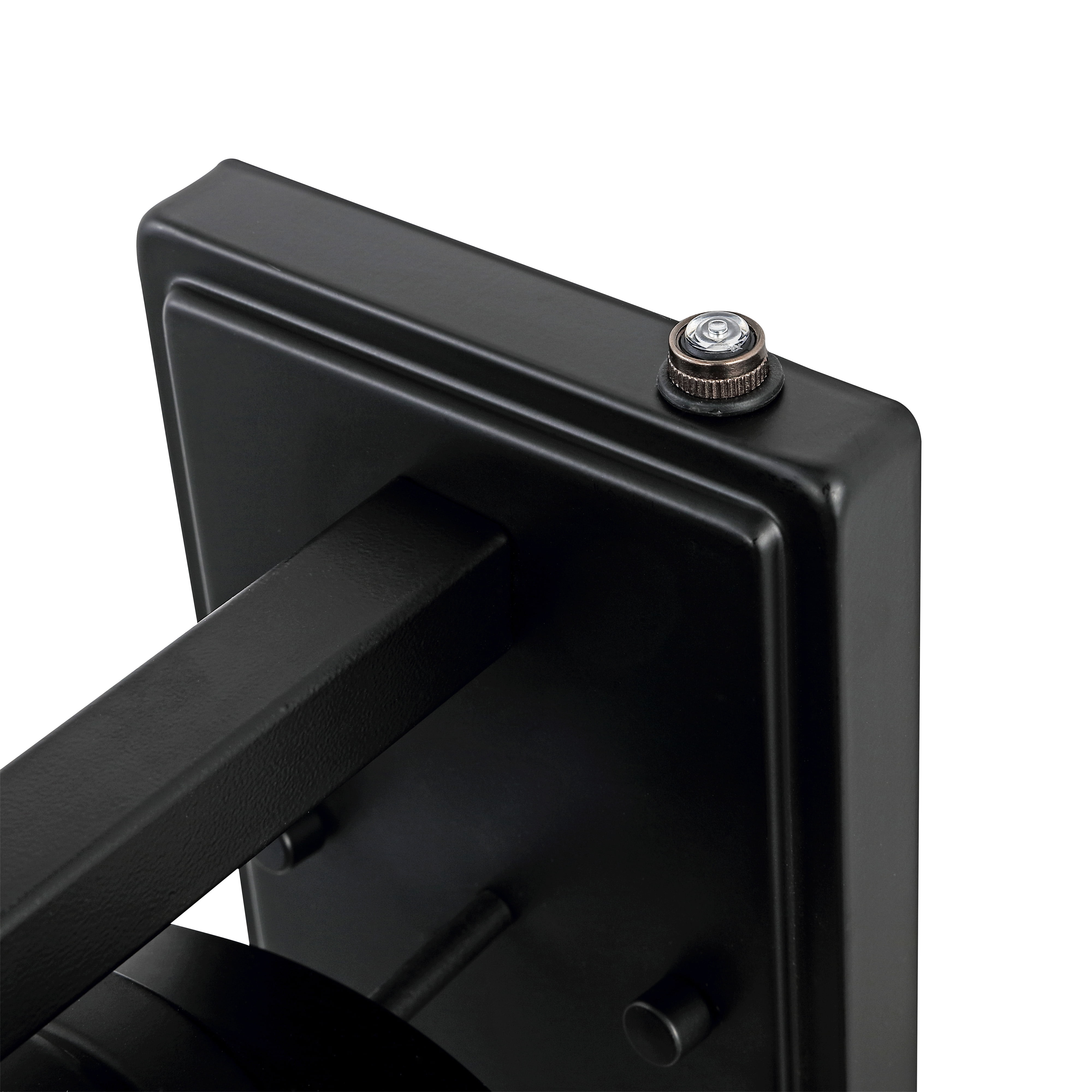 SAFAVIEH Cianna LED Matte Black Metal Wall Sconce with Clear Shade, Set of 2