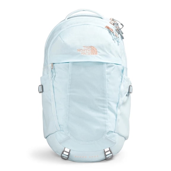 THE NORTH FACE Women's Recon Luxe Laptop Backpack, Icecap Blue/Burnt Coral Metallic, One Size