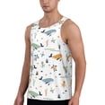 thumbnail image 2 of Xecao Sea Creatures Men's Tank Top Workout Quick Dry Sleeveless Gym Jogging Muscle Shirts Summer Swim Beach Tops, 2 of 9
