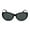Black, variant on Women Leopard Sunglasses Cateye Vintage Jackie Oval Checker